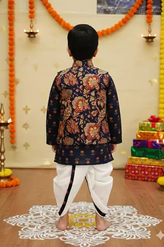 Kurta dhoti jacket set