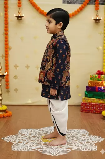 Kurta dhoti jacket set