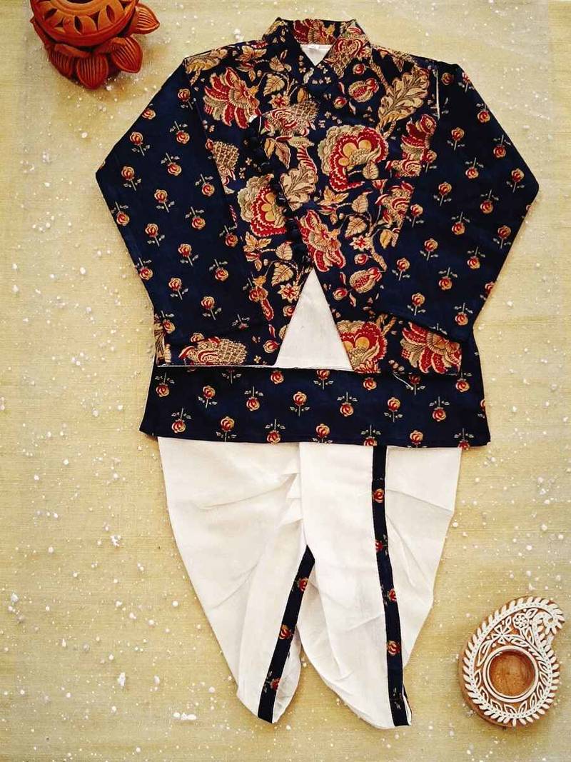 Kurta dhoti jacket set