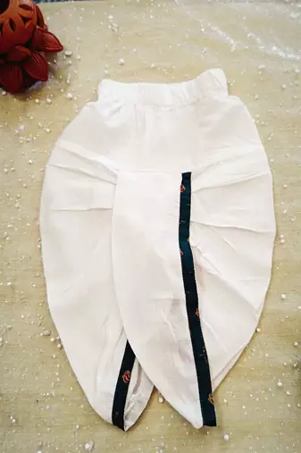 Printed kurta dhoti jacket set