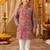 Red paisley boys kurta set