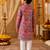Red paisley boys kurta set