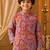 Red paisley boys kurta set
