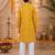 Yellow boota boys kurta set