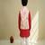 Red bandhej kurta set