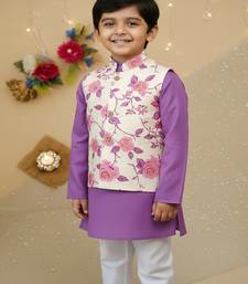 Lavender rose kurta set