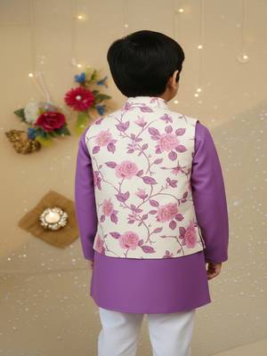 Lavender rose kurta set 2
