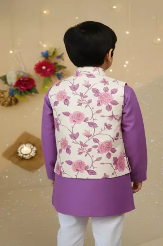 Lavender rose kurta set