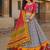 Navratri Ajarakh Print Rayon Semi Stitched Lehenga Choli & Unstitched Blouse With Dupatta