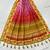 Navratri Ajarakh Print Rayon Semi Stitched Lehenga Choli & Unstitched Blouse With Dupatta