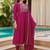 Women Ethnic Motifs Embroidered Empire Thread Work Kurta with Trousers & With Dupatta