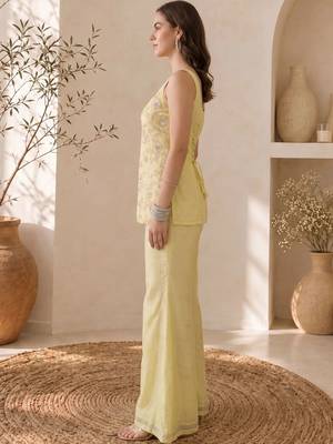 Women Ethnic Motifs Embroidered Regular Thread Work Kurta with Palazzos & With Dupatta 7
