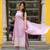 Women Ethnic Motifs Regular Thread Work Kurta with Trousers & With Dupatta