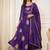Women Floral Embroidered Empire Thread Work Kurta with Palazzos & With Dupatta