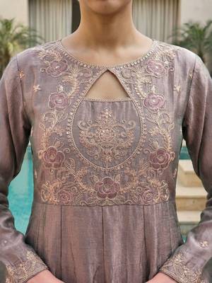 Women Ethnic Motifs Embroidered Regular Thread Work Kurta with Trousers & With Dupatta 6