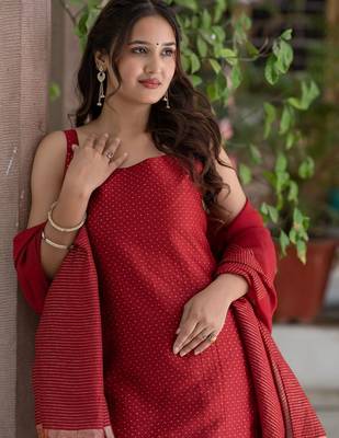 Women Ethnic Motifs Printed Regular Kurta with Trousers & With Dupatta 2