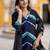 Leheriya Dyed V-Neck Pure Silk Straight Kurta With Trousers & Dupatta