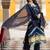 Leheriya Dyed V-Neck Pure Silk Straight Kurta With Trousers & Dupatta
