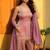Ethnic Motifs Embroidered Shoulder Strap Kurti With Sharara & Dupatta