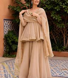Women Ethnic Motifs Printed Empire Kurta with Sharara & With Dupatta