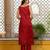 Women Ethnic Motifs Embroidered Square Neck Straight Kurta with Trousers & Dupatta