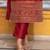 Women Ethnic Motifs Embroidered Square Neck Straight Kurta with Trousers & Dupatta
