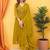 Women Floral Embroidered Tiered Thread Work Kurta with Trousers & With Dupatta