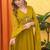 Women Floral Embroidered Tiered Thread Work Kurta with Trousers & With Dupatta