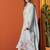Embroidered Round Neck Thread Work Chanderi Silk Kurta With Trousers & Dupatta