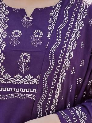 Women Ethnic Motifs Printed Regular Pure Cotton Kurta with Trousers & With Dupatta 6