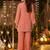 Women Ethnic Motifs Embroidered Regular Thread Work Kurta with Palazzos