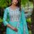 Women Ethnic Motifs Embroidered Regular Thread Work Chanderi Silk Kurta with Trousers & With Dupatta