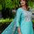 Women Ethnic Motifs Embroidered Regular Thread Work Chanderi Silk Kurta with Trousers & With Dupatta