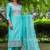 Women Ethnic Motifs Embroidered Regular Thread Work Chanderi Silk Kurta with Trousers & With Dupatta
