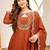 Women Ethnic Motifs Embroidered Empire Thread Work Kurta with Trousers & With Dupatta