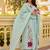 Floral Embroidered Empire Thread Work Pure Cotton Kurta with Palazzos & Dupatta