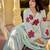 Floral Embroidered Empire Thread Work Pure Cotton Kurta with Palazzos & Dupatta