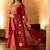 Women Ethnic Motifs Embroidered Panelled Thread Work Chanderi Silk Kurta with Trousers & With Dupatta