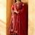 Women Ethnic Motifs Embroidered Panelled Thread Work Chanderi Silk Kurta with Trousers & With Dupatta