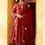 Women Ethnic Motifs Embroidered Panelled Thread Work Chanderi Silk Kurta with Trousers & With Dupatta