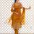 Women Ethnic Motifs Regular Thread Work Kurta with Trousers & With Dupatta