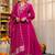 Women Ethnic Motifs Embroidered Regular Thread Work Kurta with Palazzos & With Dupatta