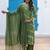 Women Leheriya Dyed Silk Kurta with Trousers & Dupatta