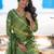 Women Leheriya Dyed Silk Kurta with Trousers & Dupatta