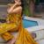 Women V-Neck Pure Silk Kurta with Palazzos & With Dupatta