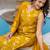Women V-Neck Pure Silk Kurta with Palazzos & With Dupatta