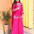 Women Ethnic Motifs Embroidered Regular Thread Work Silk Crepe Kurta with Palazzos & With Dupatta