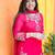 Women Ethnic Motifs Embroidered Regular Thread Work Silk Crepe Kurta with Palazzos & With Dupatta