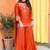 Women Ethnic Motifs Embroidered Regular Thread Work Silk Crepe Kurta with Palazzos & With Dupatta
