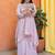 Women Ethnic Motifs Embroidered Regular Thread Work Silk Crepe Kurta with Palazzos